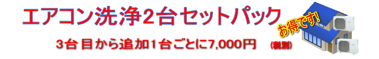 エアコンクリーニング2台バック エアコンクリーニング2台バック