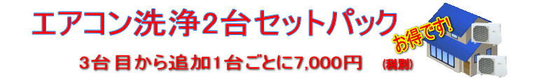 エアコンクリーニング2台バック