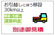 エアコン移設運搬30km以上